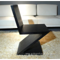 Wooden zig zag chair for home